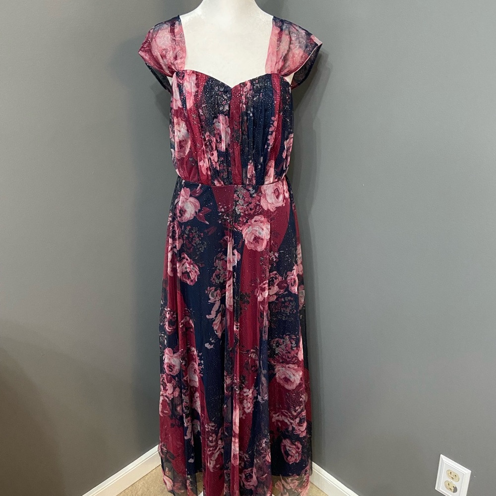 Lovely Grace Long Whimsigoth Gown Babydoll Forest Fairy Y2K Mesh Glitter Size S